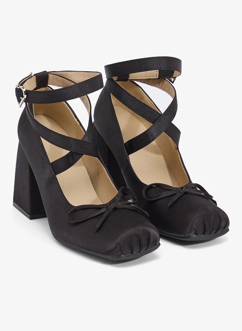 ELLA Ballet High Heel Sandals Wrap Around - Image 4